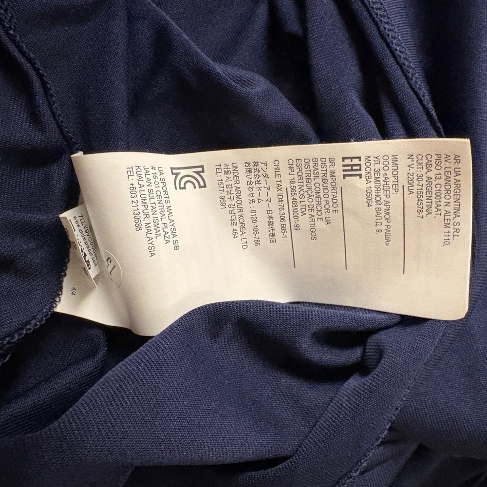 Under Armour Women's Navy and Gray Long Sleeve Top - Picture 5 of 5